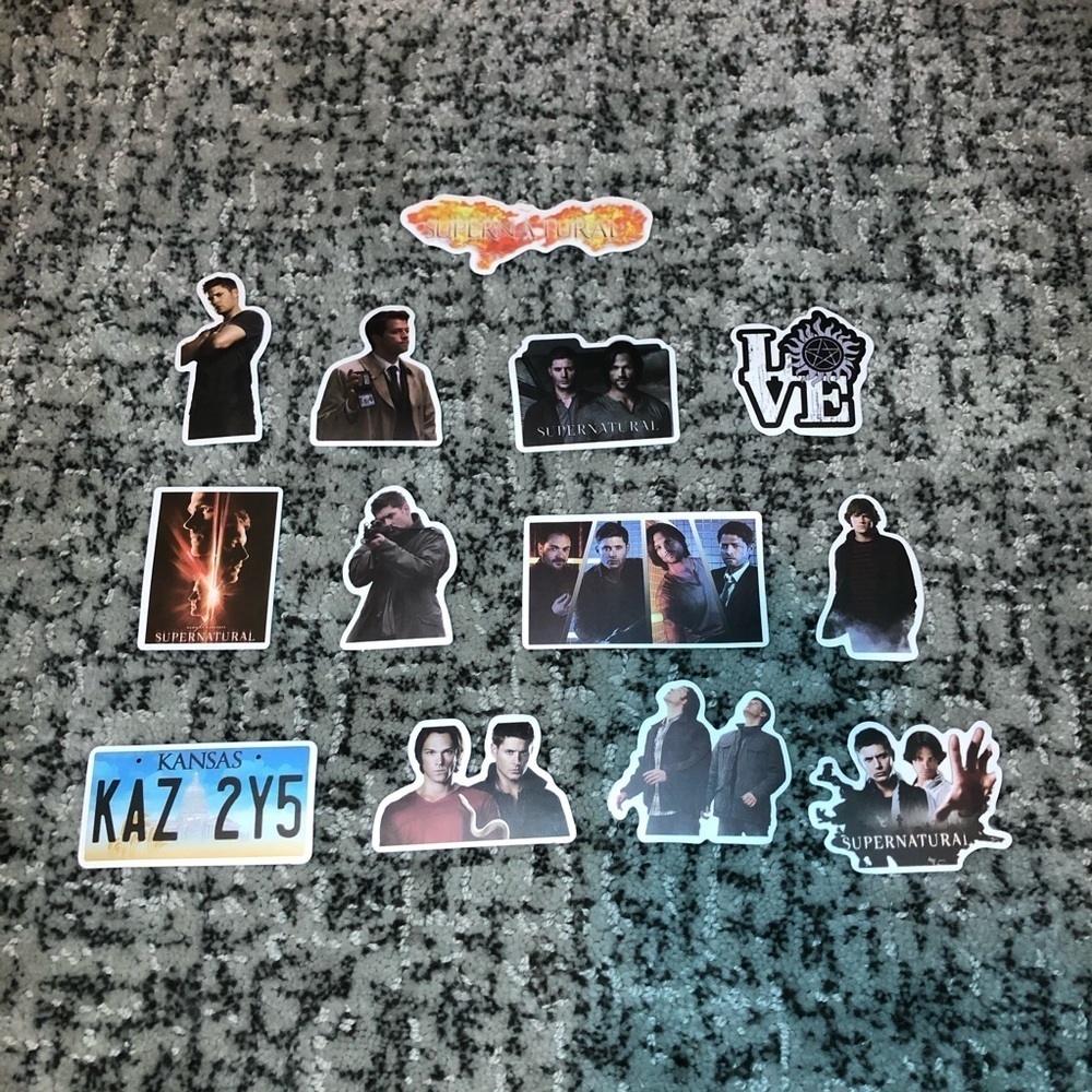 Supernatural 13 No Repeat Sticker Bundle